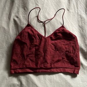 Glitter Red Tank Top